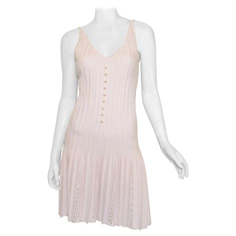 pink chanel clothes|Chanel fit and flare dress.